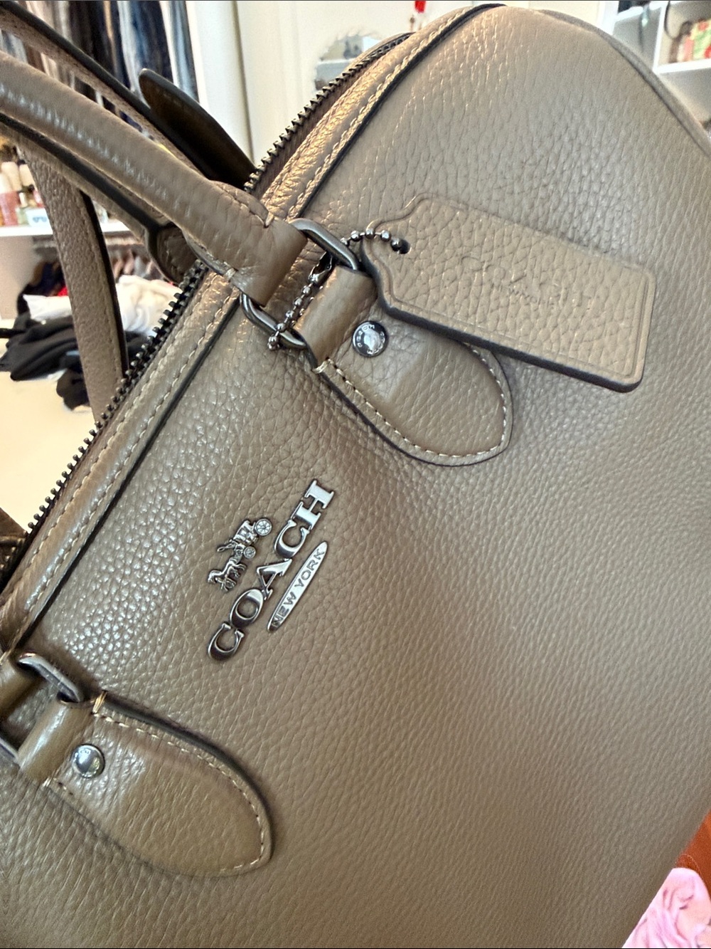Coach Large Rowan in Stone - Picture 7 of 7
